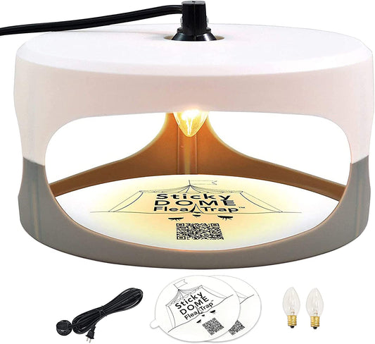 Sticky Dome Flea Bed Bug Trap with 2 Glue Discs